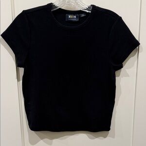 Maeve Classic Black Tee